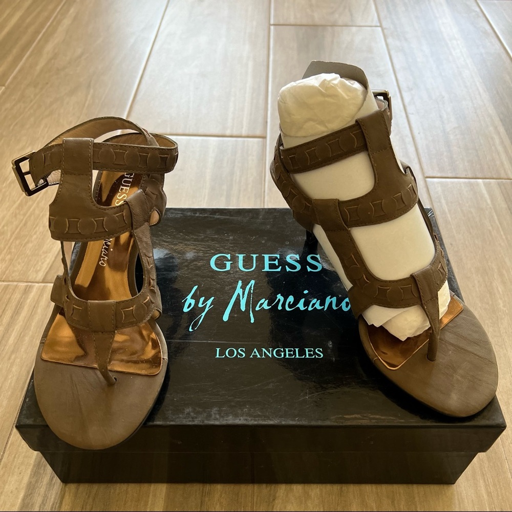 Marciano Size 6 sandals with kitten heel
